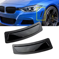 2pcs Smoke Black/Clear LensFront Bumper Side Markers For 16-18 BMW F30 F31 LCI 3 Series, F32 4 Series  63147295541,63147295542