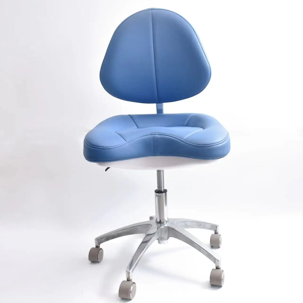New Modern Medical Dental Doctor Chair Dentist Stool With Armrest Pu Leather