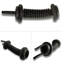 5Pcs 30x30mm Special Straight Tube Silicone Sleeve For Automobile Wire Harness Power Cord Waterproof Black Sealed Door Tube