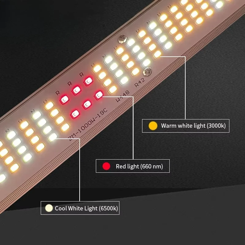 600W/720W Full Spectrum Aluminum LED Grow Light with UV IR IP65 PPF 1680 for Indoor Plants Bloom Application Vertical House
