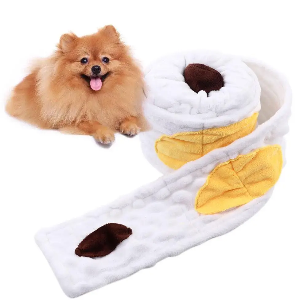 

Rolling Paper Bucket Poop Picking Suit Simulation Toilet Paper Dog Chew Toys Chew Training Pet Supplies Dog Sniffing Toys