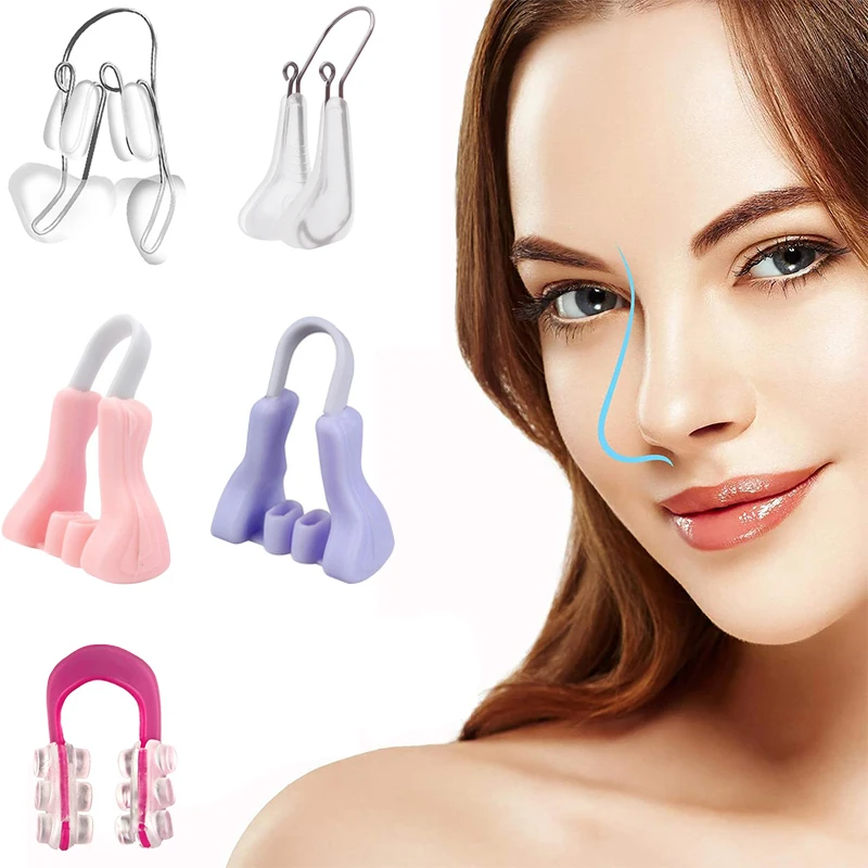 Nose Uplifting Magic Clip Nose Bridge Lifting Straightener Shaper Silicone Nose Clip Safety Face Shaping Beauty Tools