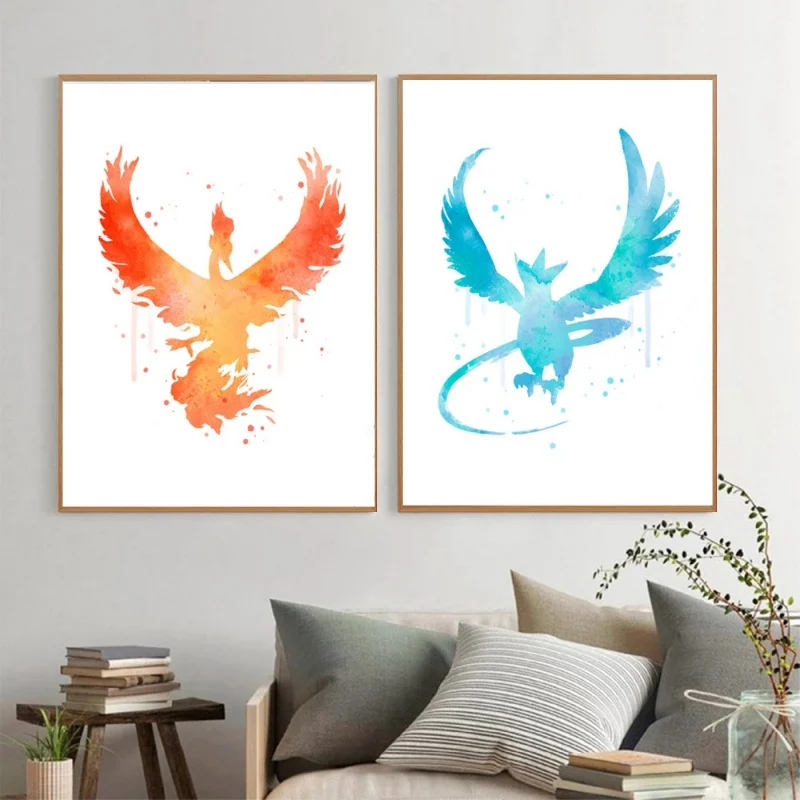 

Canvas Printing Pokemon Ho-Oh Modular Painting Kid Action Figures Picture Wall Art Poster Home Cuadros Best Gift