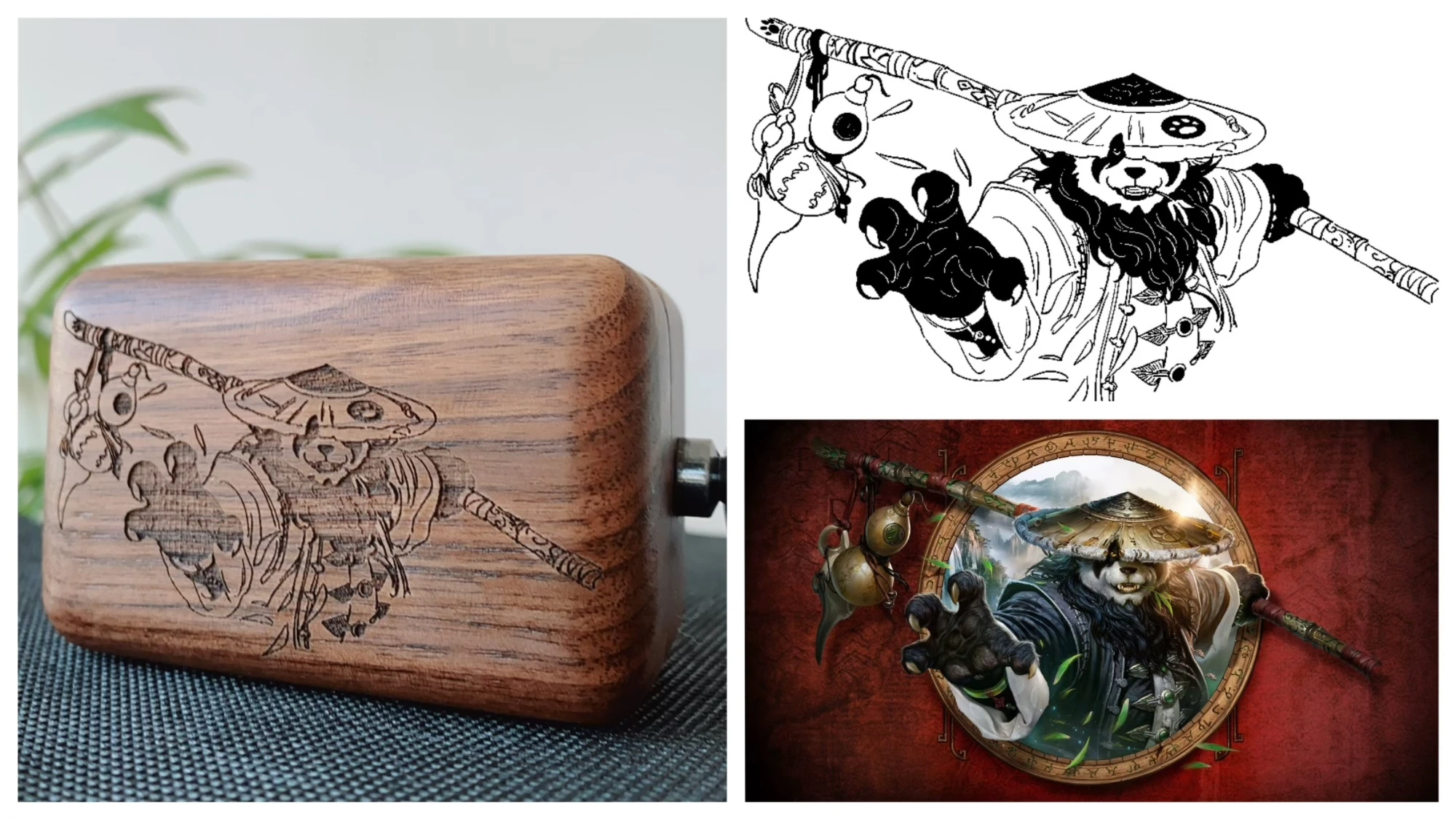 Hand-Drawn Custom Portrait Illustration Engraving Service Personalized Birthday Conference Gift with Customized pattern