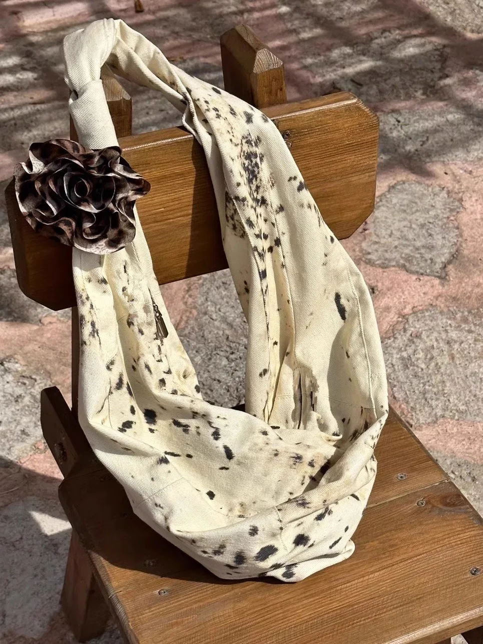 

New Fashionable Leopard Print Canvas Women's Bag Simple And Casual Versatile Large Capacity Single Shoulder Crossbody Bag Trendy