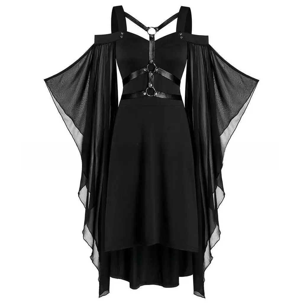 

Женское длинное платье с ремешком Wind Me из полиэстера в стиле ретро, Bell Sve, одно плечо, подходит для бизнеса...