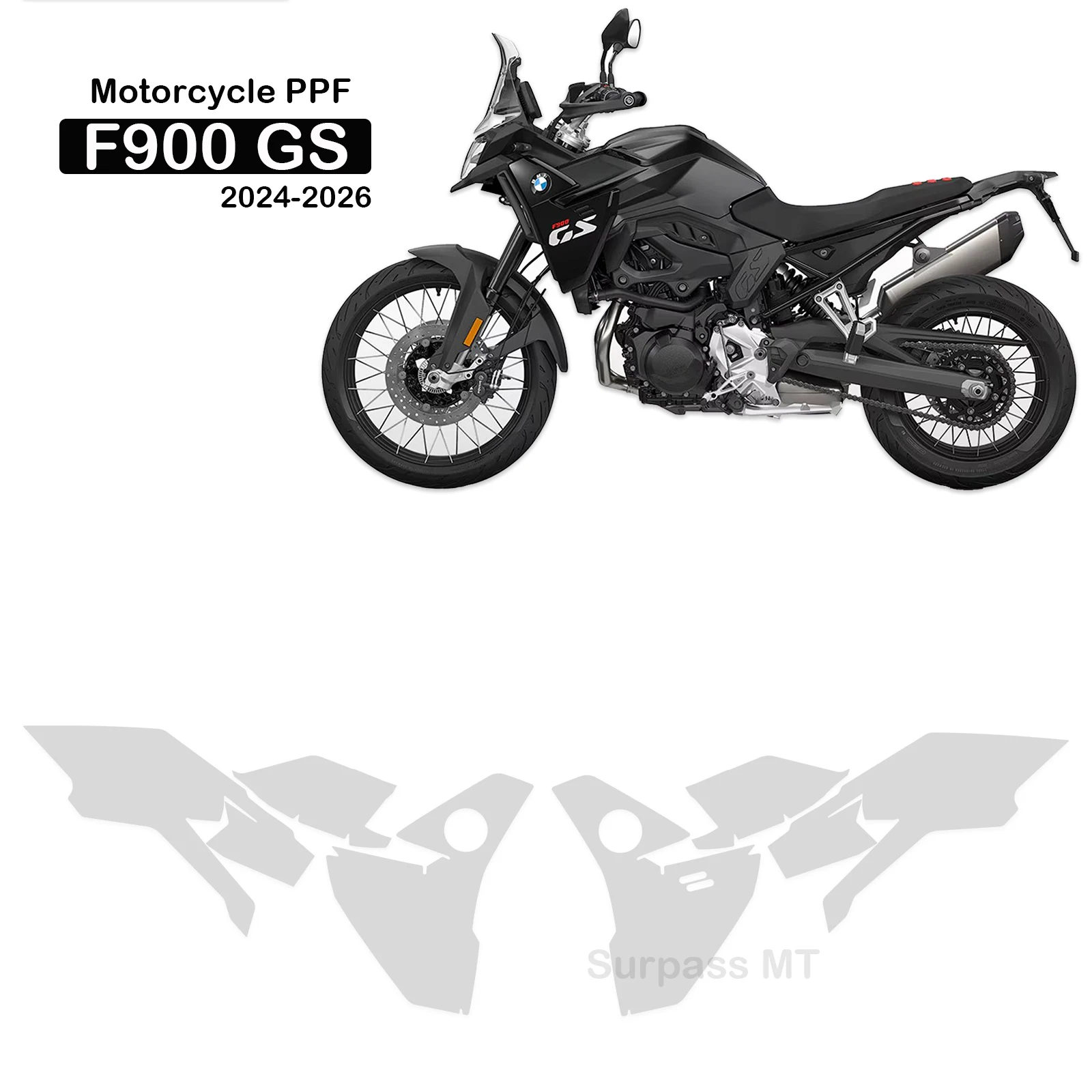 F900 GS PPF Motorcycle Paint Protective Film For BMW F900GS TPU Fuel Tank Transparent Protective Fairing Anti-scratch Film 2024-