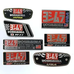 Adesivos para tubo de escape de motocicleta cf moto, decalques 3d de alumínio resistentes ao calor para yoshimura duas brother seta peças modificadas