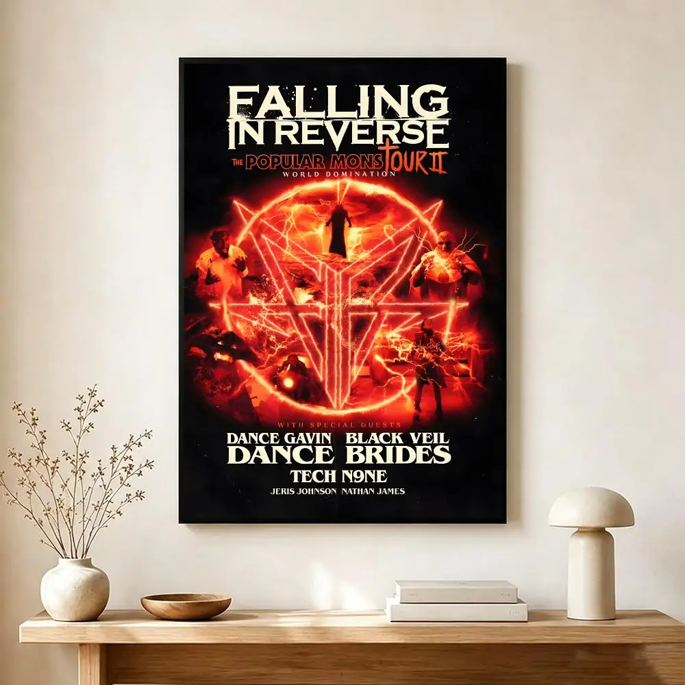 Intense Rock Band F-Falling In Reverse Poster Wall Art Print Decorative Mural Home Decor Gift Unframed