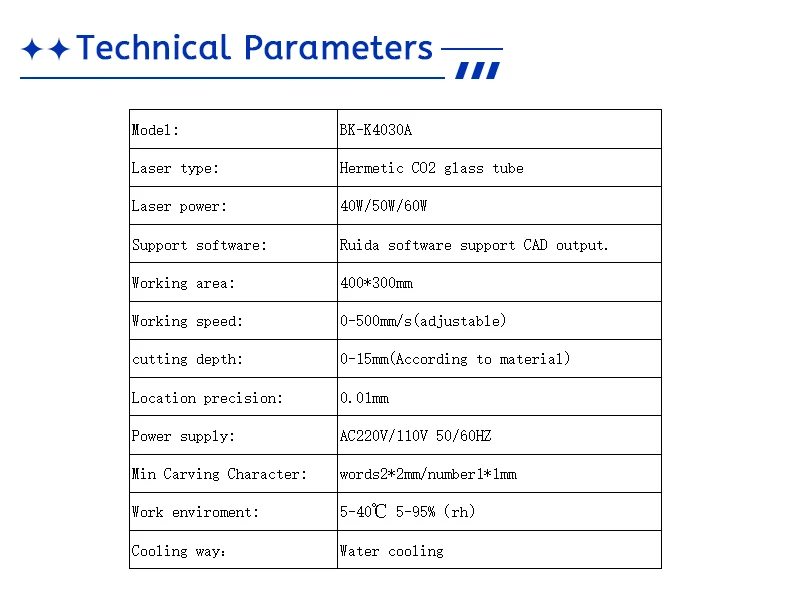 BK-K4030A Mini draagbare 4060 Co2 3D Crystal Laser subsurface graveermachine voor hout