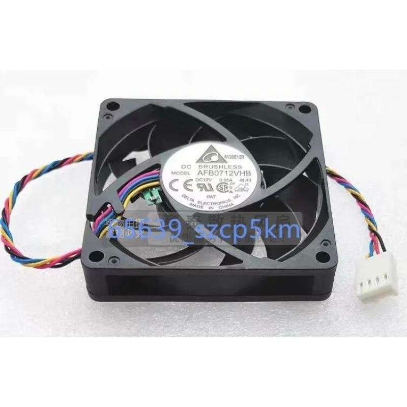 D 1PCS For Delta AFB0712VHB | DC12V 0.55A 4-Pin CPU Fan 70×70×15mm 7CM Brushless
