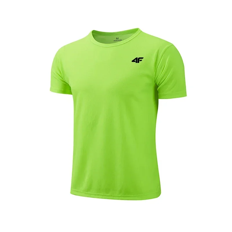 Men's Summer Exercise Trainning T-shirt High Quality Breathable Quick Dry Short Sleeved Top Marathon Gym Fitness Basketball Tees image 3