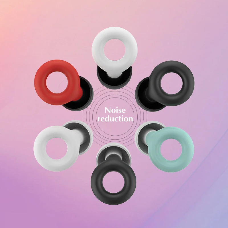 New Silicone Swimming Earplug Sleep Noise Ear Plug Canceling Noise Reduction Supplies Soundproof Noise Canceling Earplugs