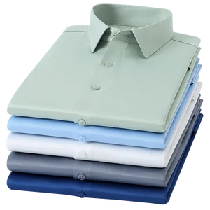 قميص أعمال رجالي من الحرير الجليدي بأكمام طويلة بدون حديد عارضة صالح أبيض نقي قميص ربيع الخريف الجديد عالي الجودة أعلى 8 فستان طويل من الحرير الشفاف للمبيعات - No8