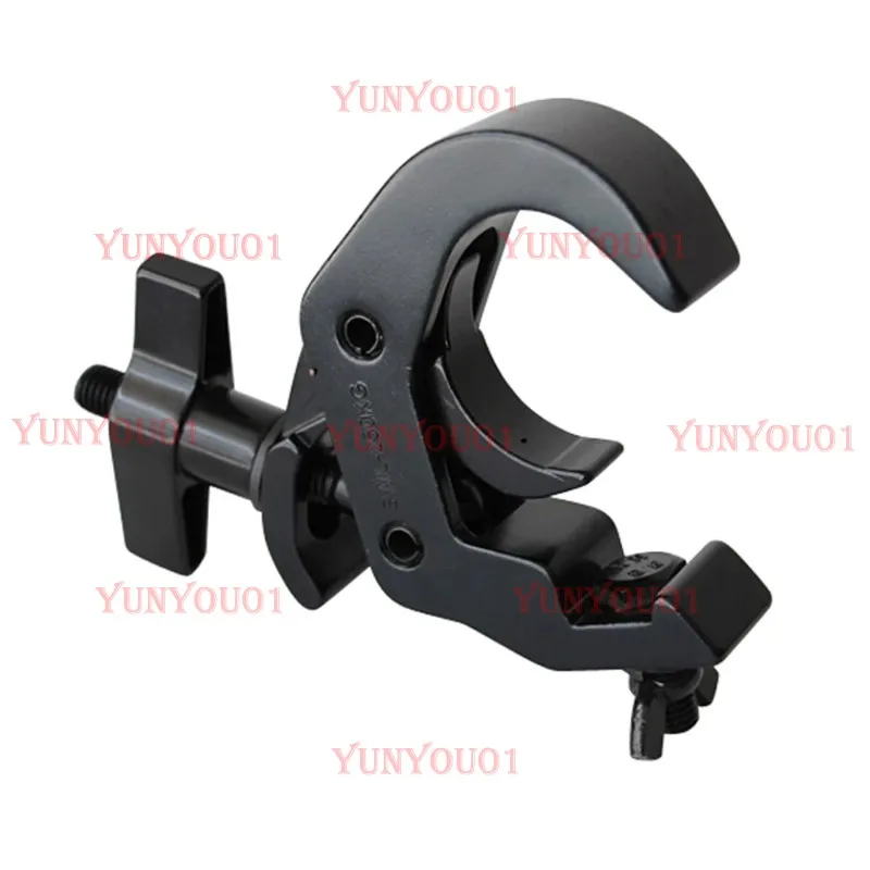 100pcs Global Truss Clamps Stage Lights Hooks 48-51mm Quick Open Aluminium Alloy Truss Pipe Selflock Hook