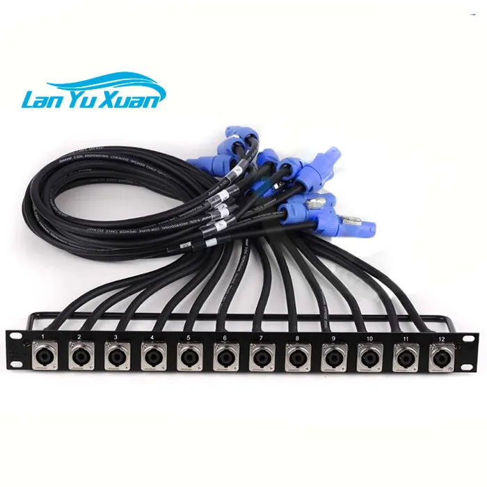 

2026 2*2.5mm² 12 Horns Speaker Speakon Cable Sound System Audio Cabinet Panel Bracket