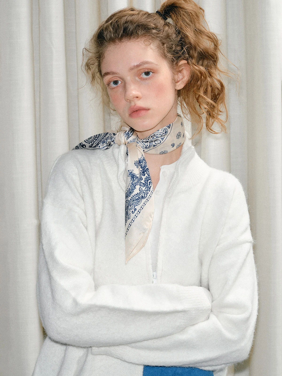 

Retro stylish versatile cashew print small scarf for women, new spring summer square scarf hair band head wrap neckerchief