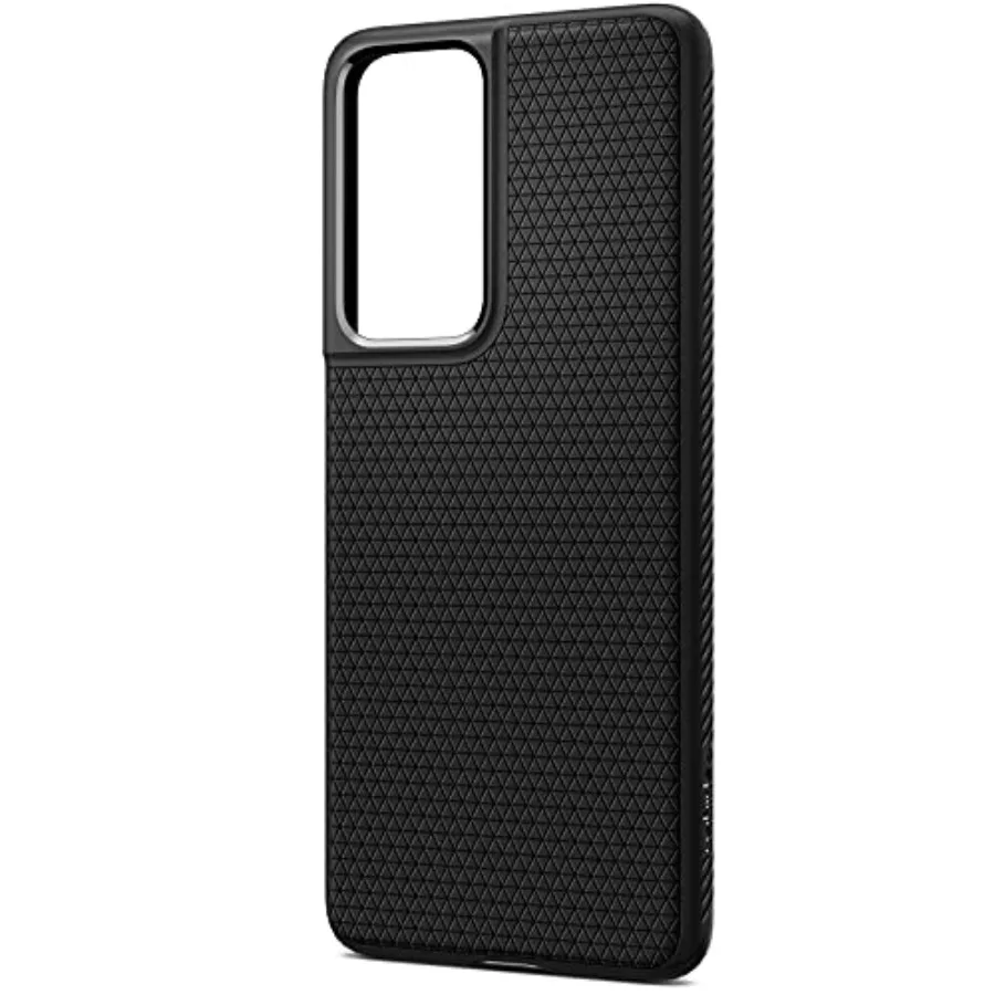 

for Galaxy S21 Ultra Case, Liquid Air [No Magnet Ring] [Military-Grade Protection] - Matte Black