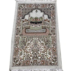 Tapete muçulmano bordado portátil, Tapete de oração, Tapete islâmico, Tassel Islamic Blanket, Decoração para casa, 70x110cm