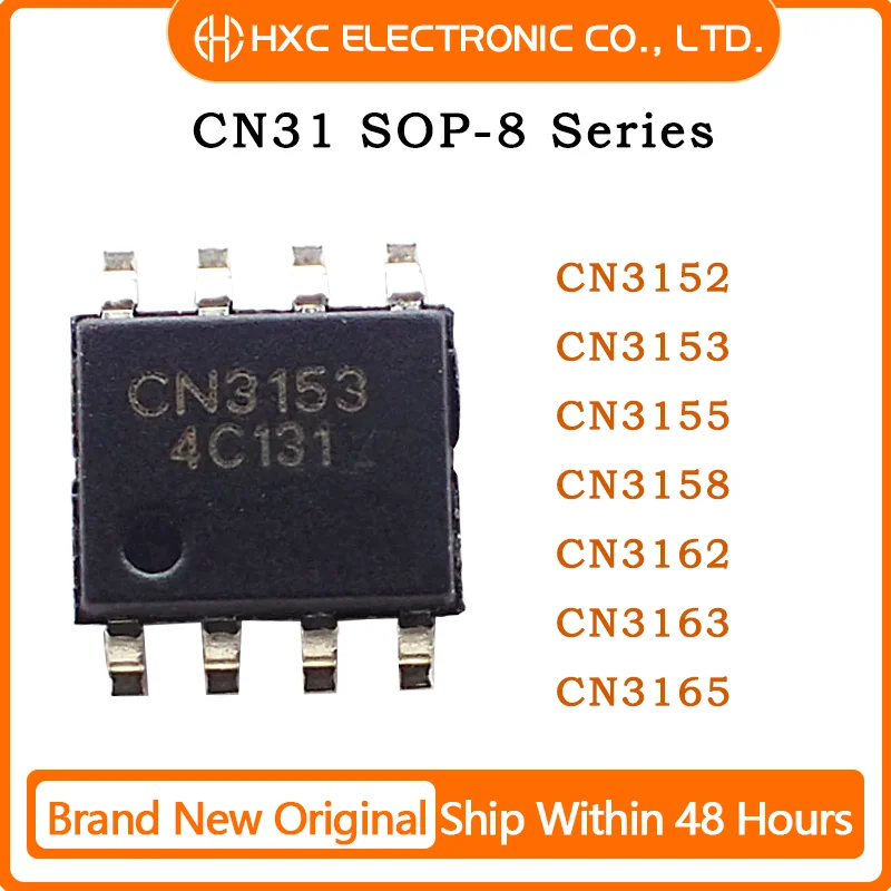 10PCS CN3152 CN3153 CN3155 CN3158 CN3162 CN3163 CN3165 battery management DFN-8