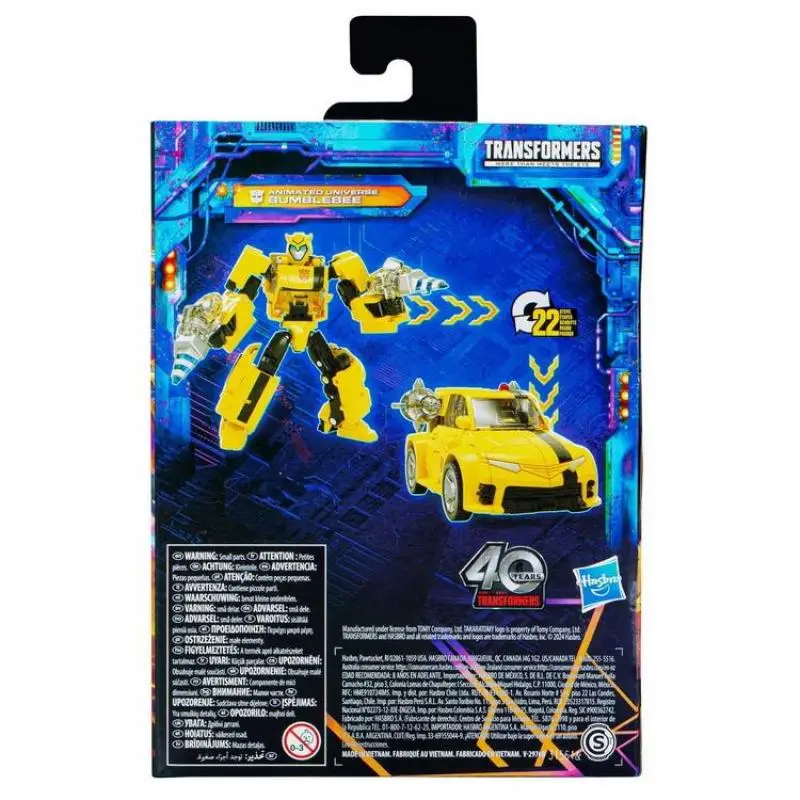 Hasbro transformadores brinquedos legado unido deluxe classe universo animado bumblebee 5.5 Polegada figura de ação presente de aniversário f8524