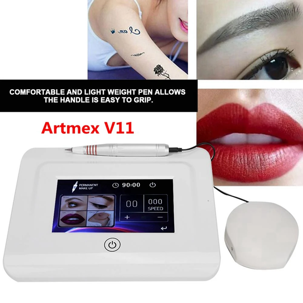 

New Artmex V11 Pro Digital Eyebrow Lip Tattoo Machine Permanent Makeup Micro-needle Therapy Device MTS PMU System