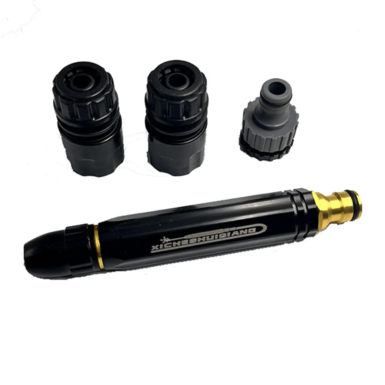 

Garden Hose Nozzle Aluminum Alloy Leakproof Heavy Duty Brass Metal Sprayer Nozzle for Plants Watering Car Washing Gardening