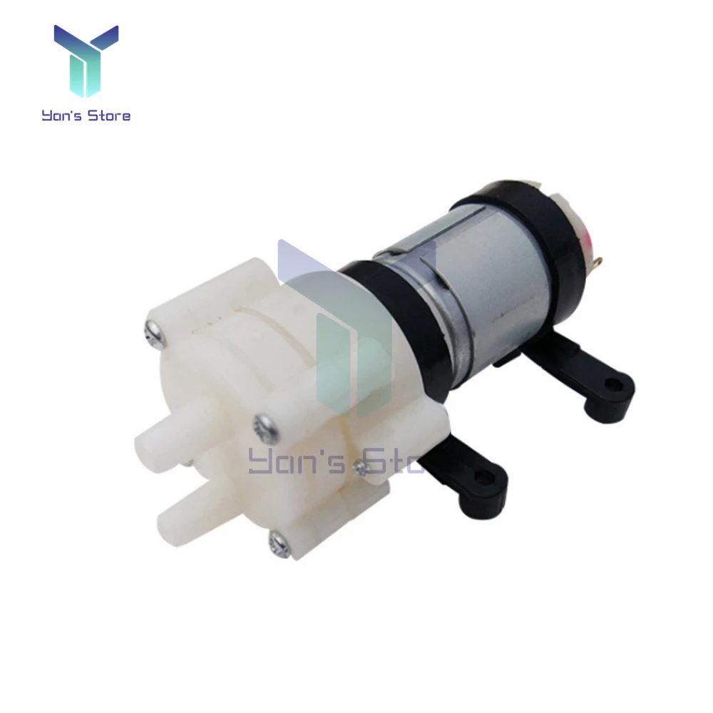 DC6-12V R385 Acquario Serbatoio di Pesce Rotondo Aria DC Membrana Pompa Acqua Acquario Pompe Ad Aria Accessori 1.5-2L/Min