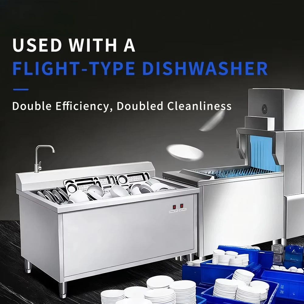 Industrial Heavy Duty Professional Grade Ultrasonic Dishwasher Commercial Sink Machine Bowls Cleaner Kitchen Full Option