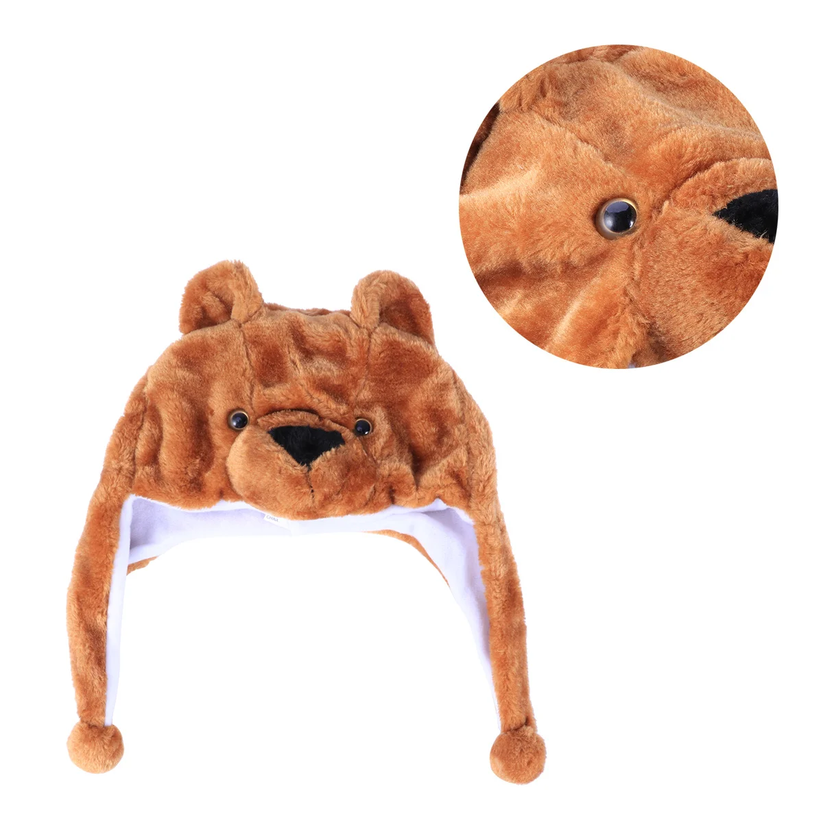 

Animal Hat Winter Ski Style Hood Cartoon Earflap Hat One Size Fits Most Adults Children Warm Hooded Costume Accessory Winter