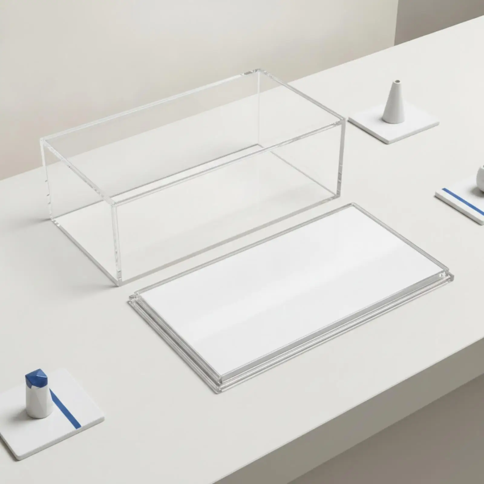 Clear Acrylic Showcase for Model Car Kit 1 64 Scale Protective Display Box for Miniature Car Hobby Accessories