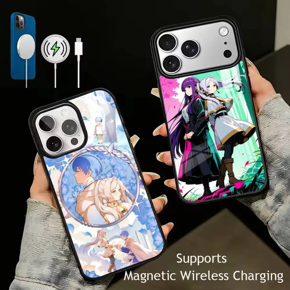 

Beyond Journey F-Frieren And Fern Phone Case For iPhone17,16,15,14,13,12,11 Plus,Pro Supports Magnetic Wireless Charging