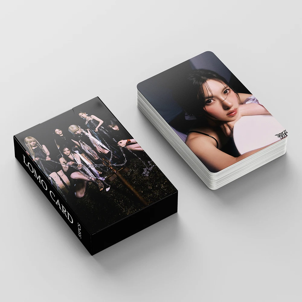 55pcs/set Kpop NMIXX MIXXPEDIA:PICK LA AD MARE Photocards Album Lomo Cards NMIXX Photo Cards LILY HAEWON Kpop Girls Fans Gift