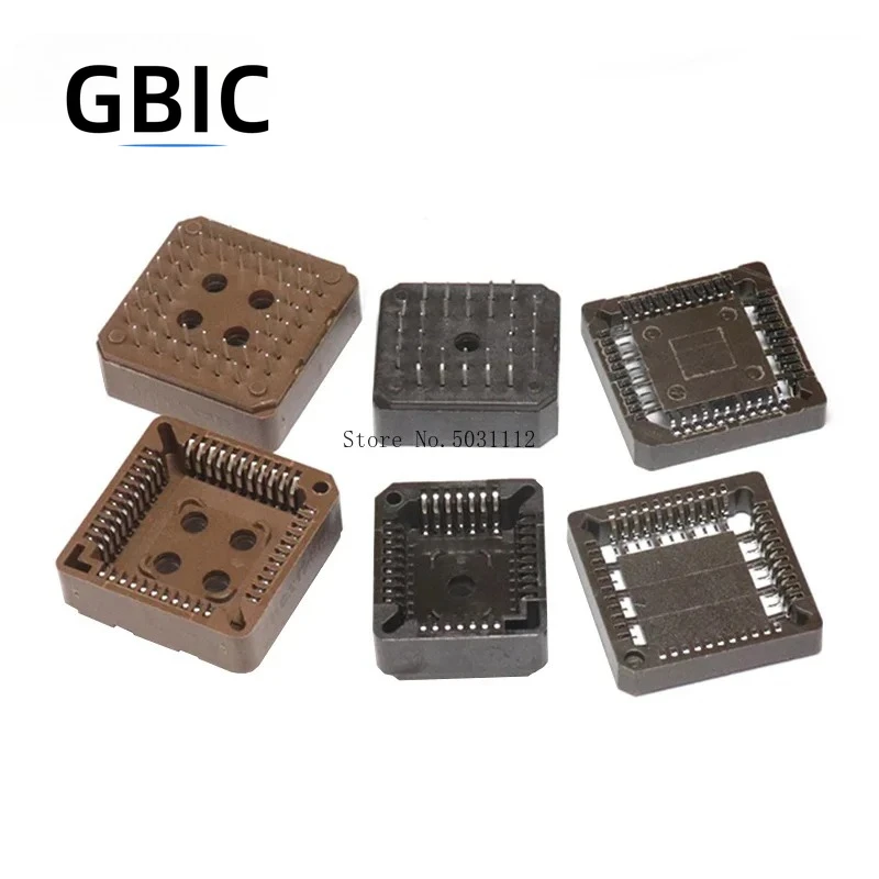 10 PCS PLCC32 PLCC44/PLCC52/PLCC68/PLCC84 Pin square IC chip base test seat PLCC IC socket  SMD DIP PLCC Socket adapter