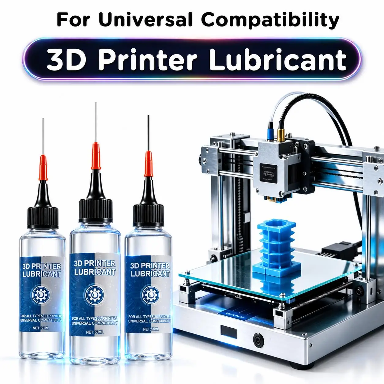 Universal 3D Printer Grease Lubricating Oil for Creality Ender 3 V2 Pro Bambu Lab Anycubic FDM Printer Rail Screw Rod Part