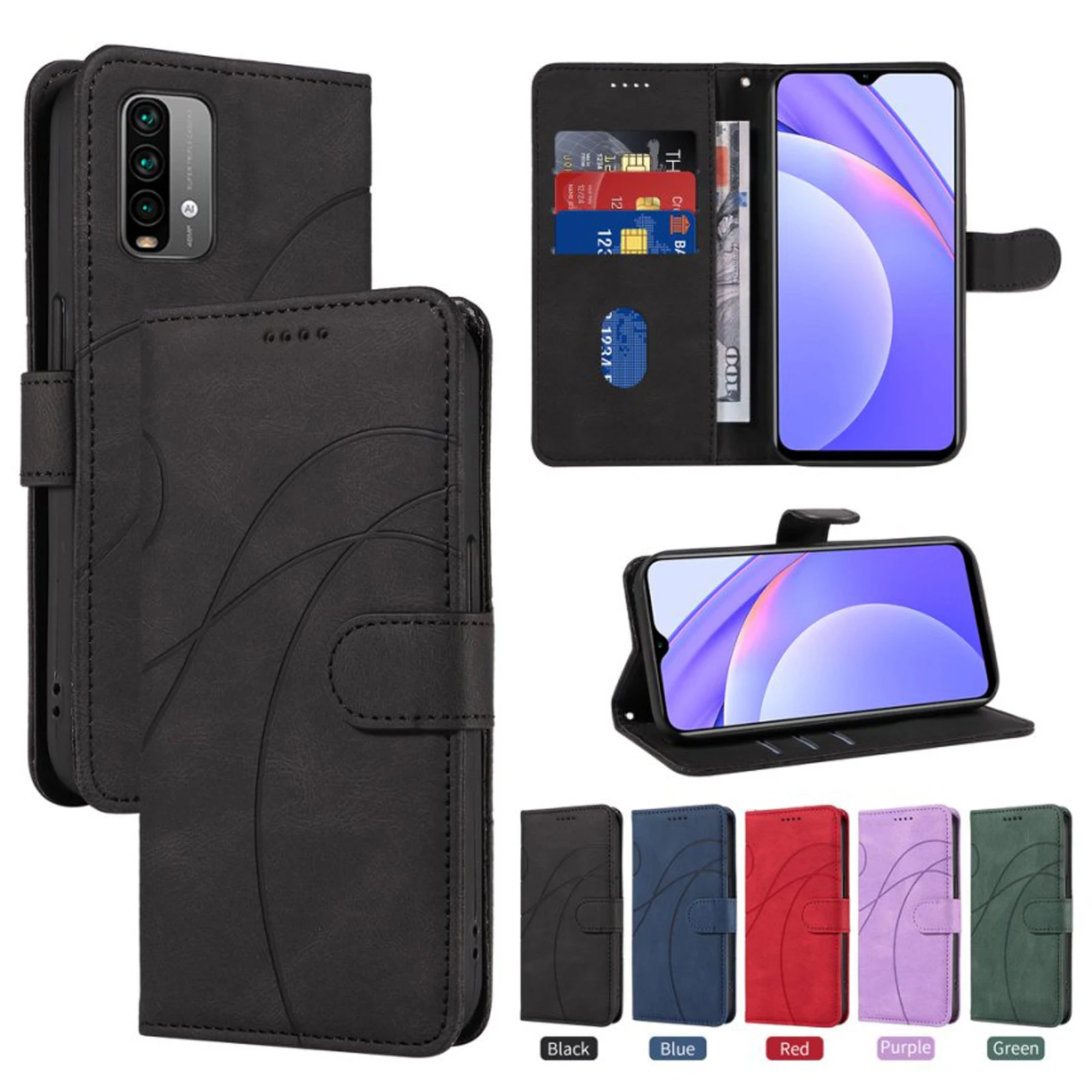 

Wallet Flip Card Leather Case For Xiaomi Redmi Note 9A 9C 5G 9T 9S 8T 12T 12R 14R 14 13 12 Turbo 10 9 8 Pro Plus 4G Speed Cover