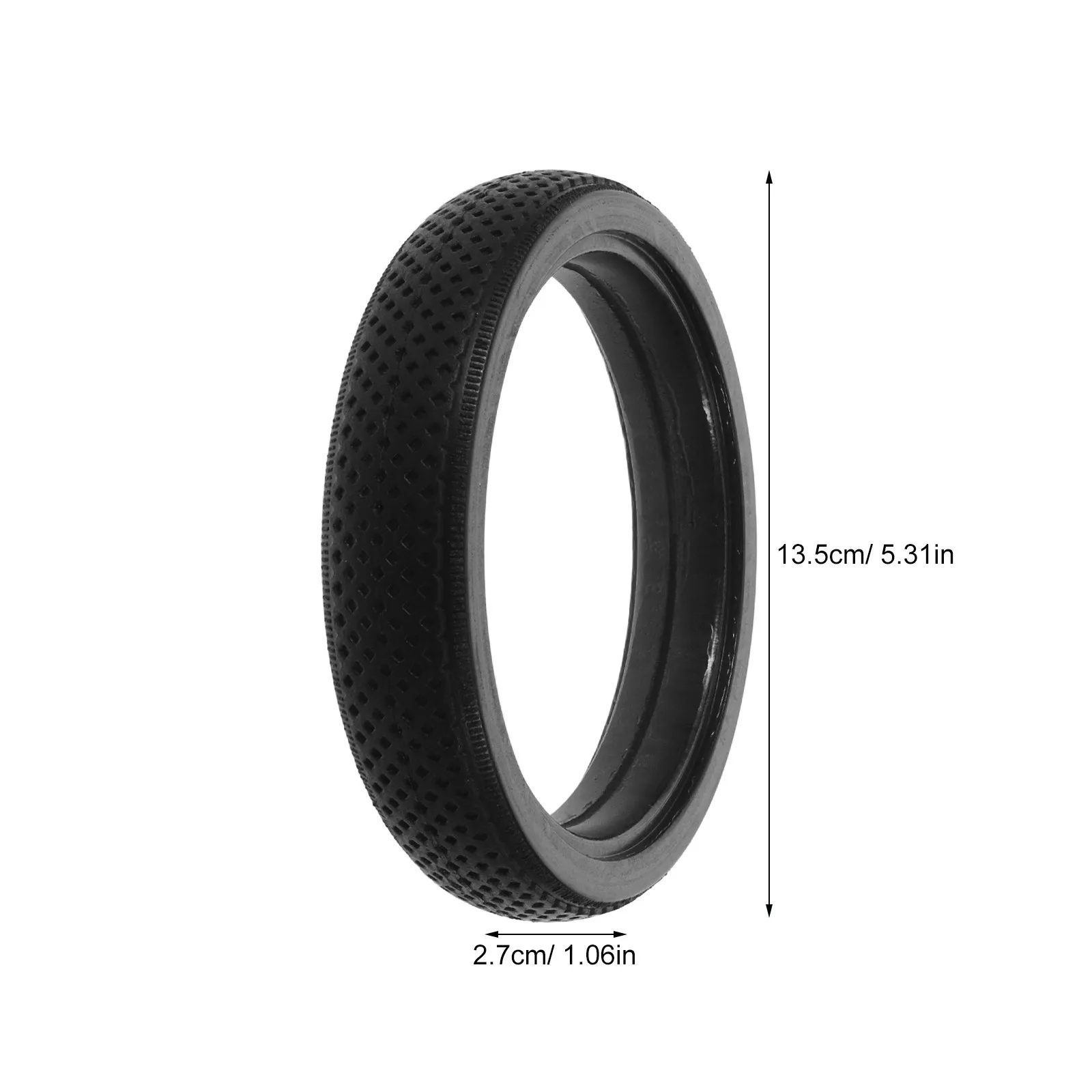 6 Inch Stroller Silent Tire Replacement Rubber Outer Wheel Tire for Baby Walker Pram Trolley Front Back Carriage Enhanced Shock
