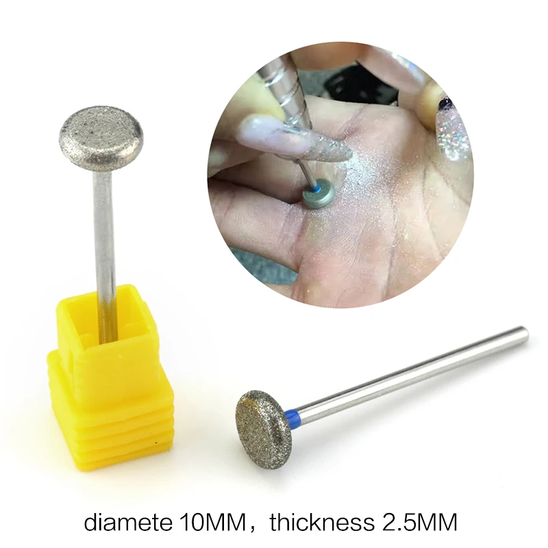 2pcs/lot Diamond Nail Drill Milling Cutter Rotary Burr Cuticle Clean Bits Apparatus for Manicure Nail Files Art Tools