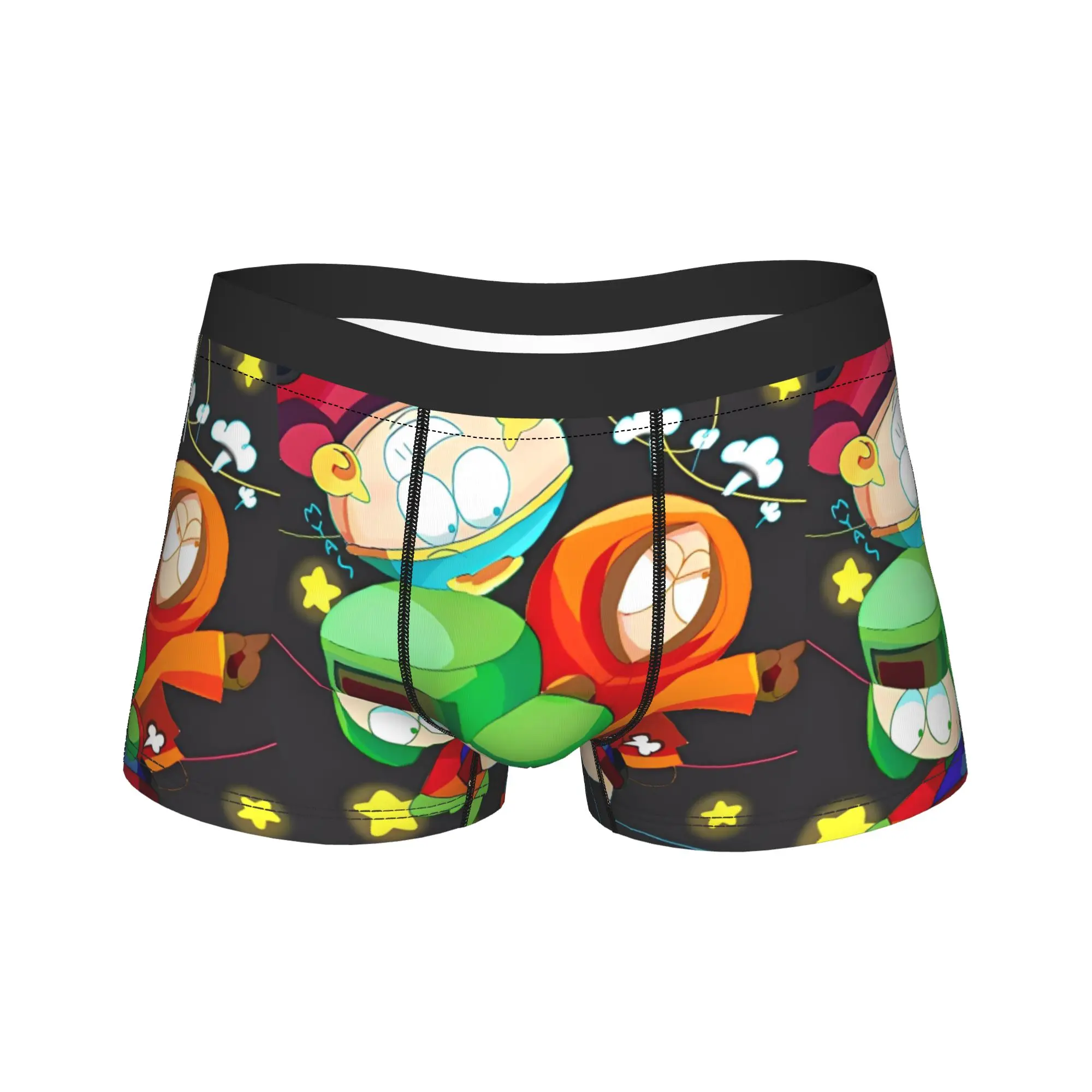 

Мужские трусы-боксеры SouthParks: мягкие, модные, с принтом, больших размеров