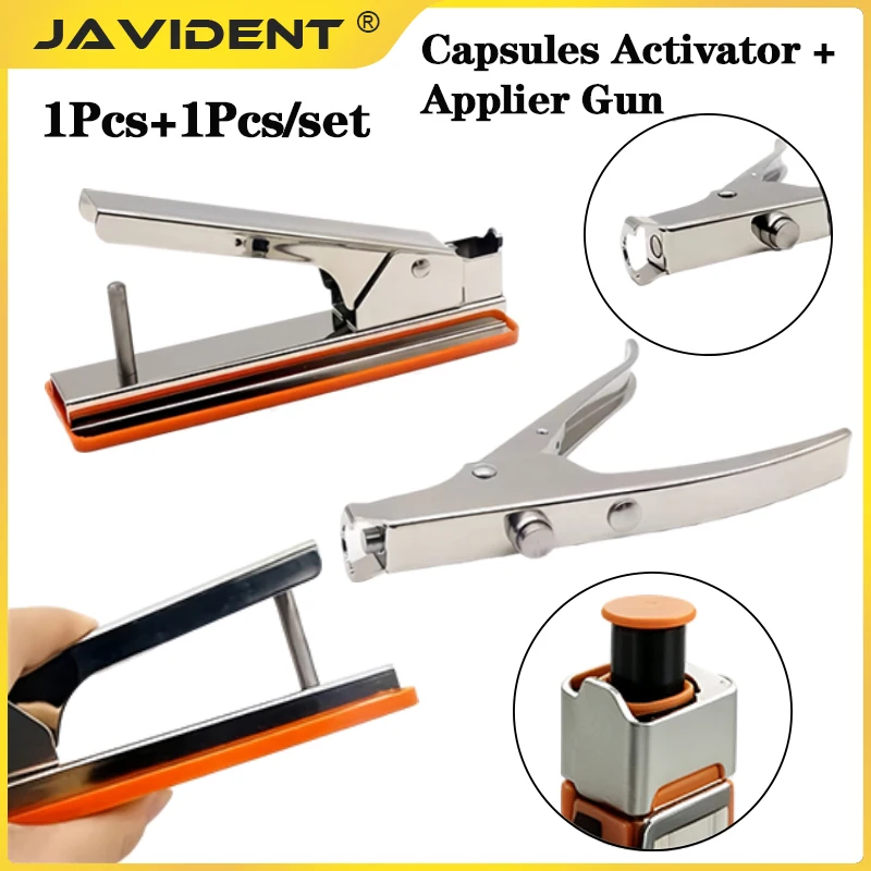 1Pc Dental Capsules Activator Applier Gun Capsule Cement Glass Ionomer Cement Materials Delivery Tools Reusable