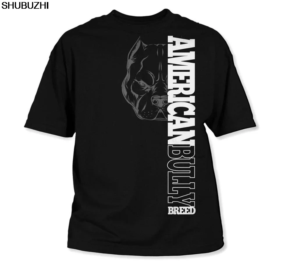 2024   Men T Shirt New Cool Short Sleeve Men T-Shirt American Bully Breed Tops Cool Tee-Shirt Man Brand Tops Sbz5073