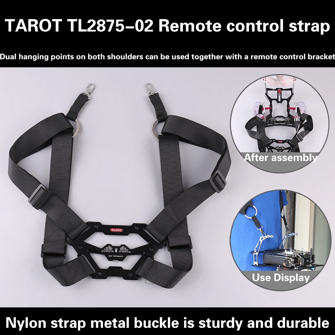 

Tarot RC Drone Backpack TL2875-02 Futaba Remote Control Open Source V16 Twin Shoulder Tab for Drone Control