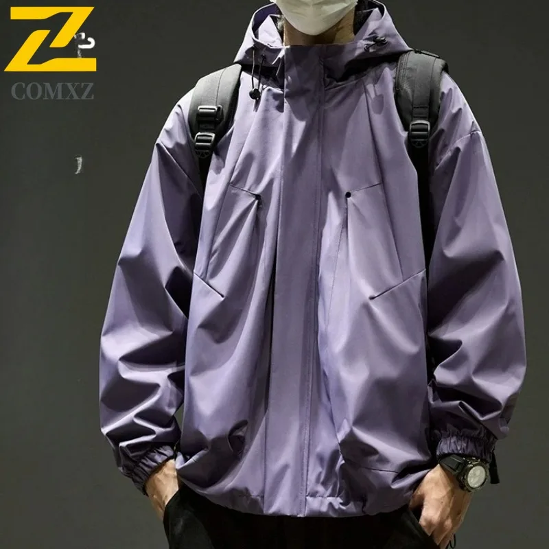 

COMXZ Brand Luxury Jacket New Leisure Hood Mountaineering Adventure Lightweight Coat Camping Scratch Resistant Autumn Clothing