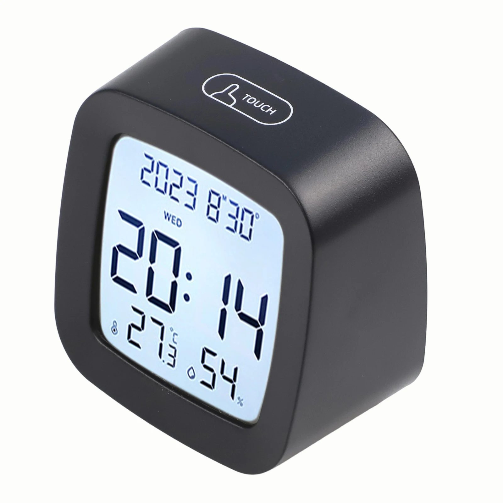 

Morning Routine Voice Control Clock Temperature And Humidity Display Household Thermometer User-Friendly Operation