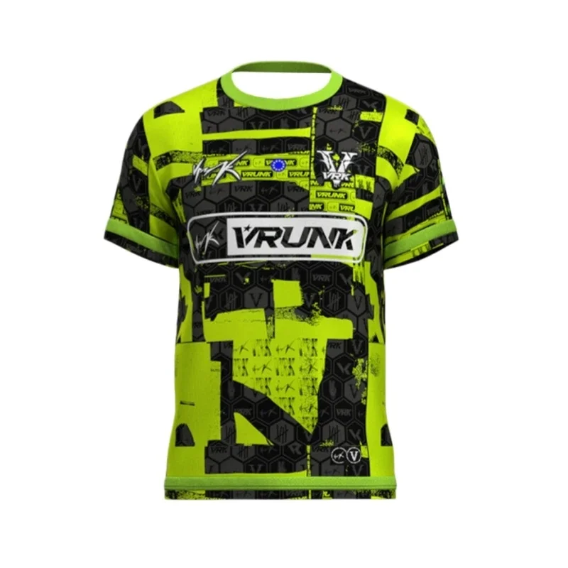 New VRUNK Street Trendy Shirt Hip Hop 3D Printed Quick Drying Sports Men's Top Short Sleeve T-shirt