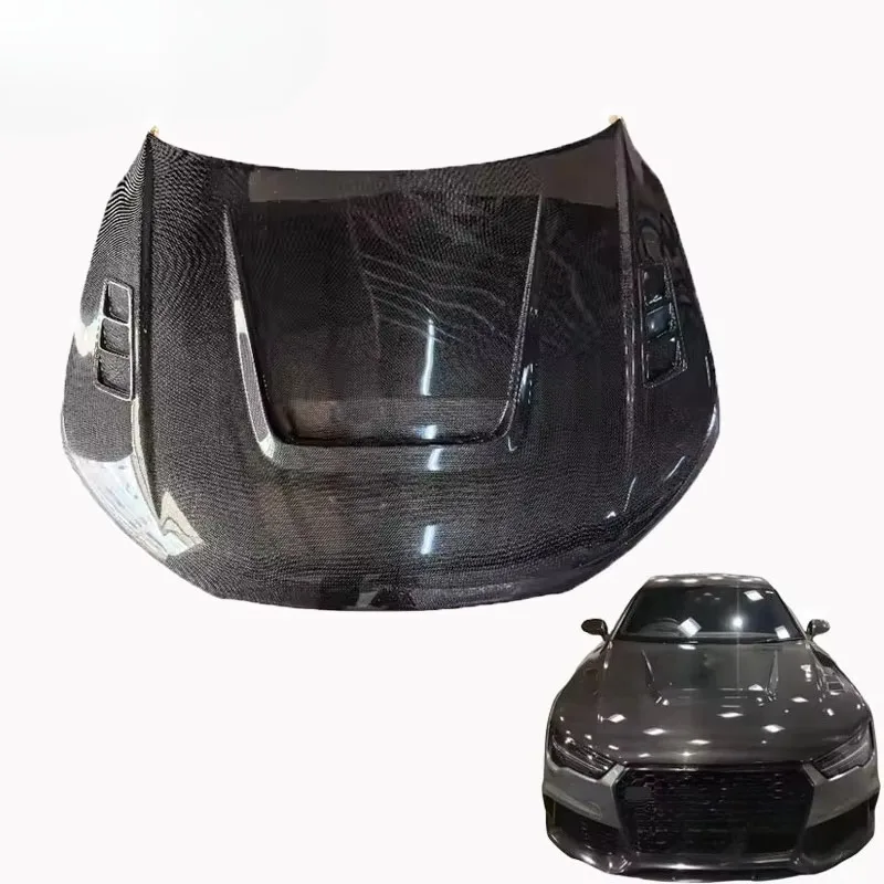 

Высококачественный капот двигателя из углеродного волокна для Audi RS7 A7 S7 2012-2024 модели