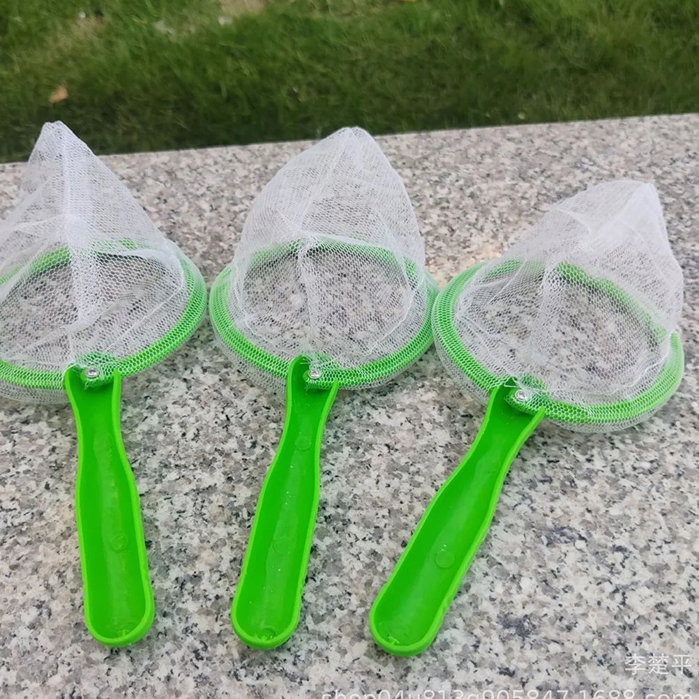 

12pcs Handheld Fishing Net For Kids Lightweight Plastic Bathing Easy-Grip Catching Nets Reusable Water Play Pool Bathtub Beach