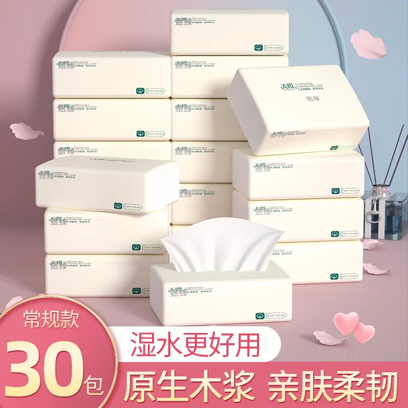 Toilet Paper Tissue Napkin Portable Pack Paper Tissue Made from Virgin Wood Pulp