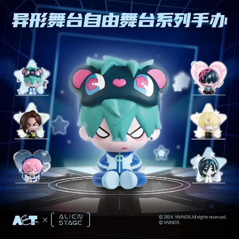 ALIEN STAGE MIZI SUA IVAN TILL LUKA HYUNA Kawaii 만화 게임 코스프레 PVC 피규어 블라인드 박스 시리즈 장식 컬렉션