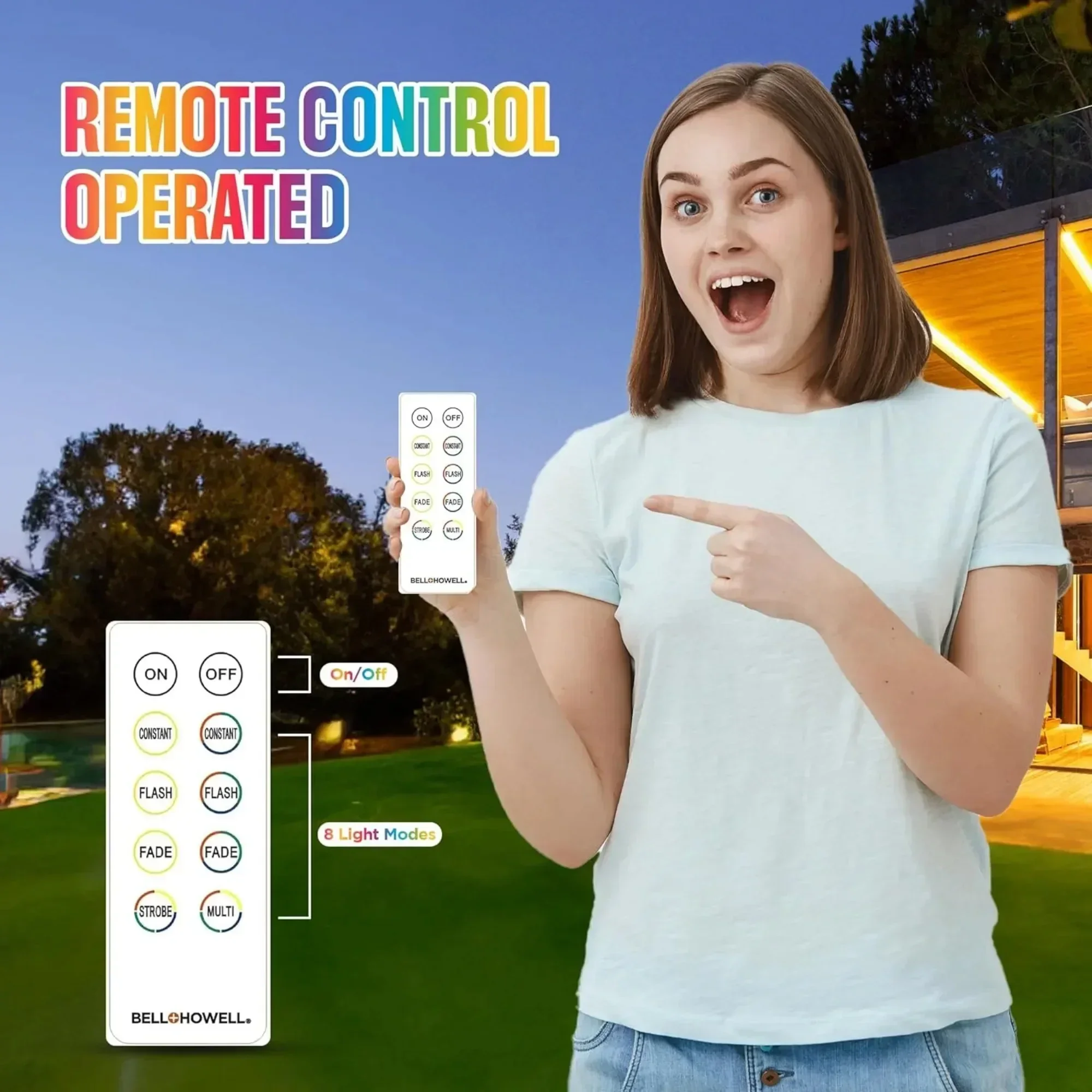 (2 pack) Rope Light Color Light Solar Rope Light Color Changing Light,Preset colors, modes, and effects.